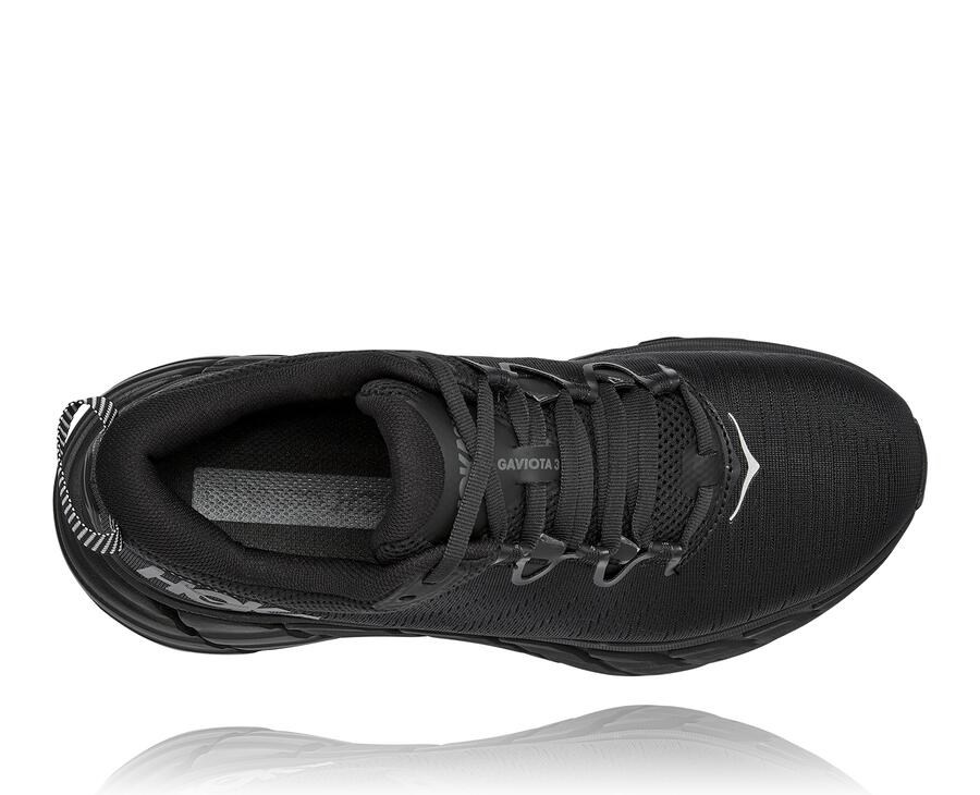 Hoka One One Running Shoes Womens Black - Gaviota 3 - 59813YAFS